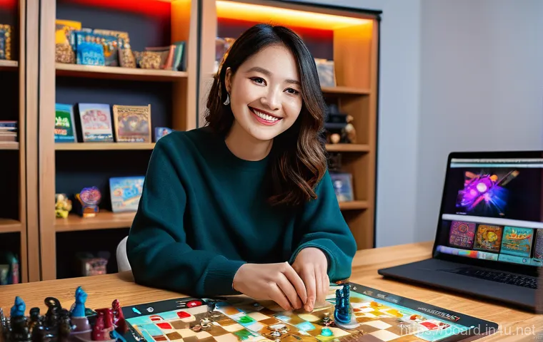 보드게임으로 수익 내기 - **Vibrant Board Game Social Gathering:** A diverse group of adults in their late 20s to early 40s ar...