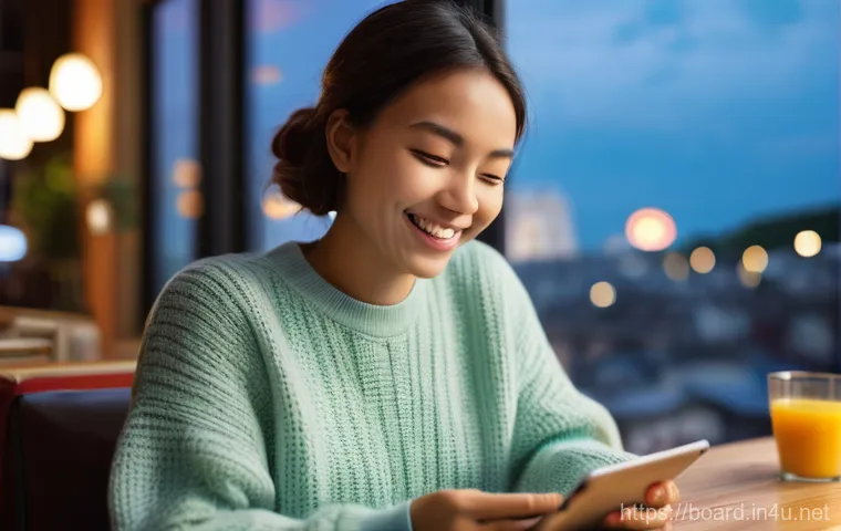 보드게임 기술 트렌드 - **Augmented Reality Board Game Experience:**
    A vibrant, dynamic scene showcasing a group of thre...