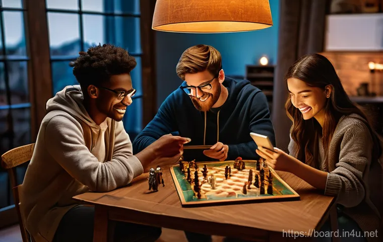 보드게임 VR AR 기술 - **Prompt:** A young adult, around 25 years old, of diverse ethnicity, is seated comfortably in a hig...