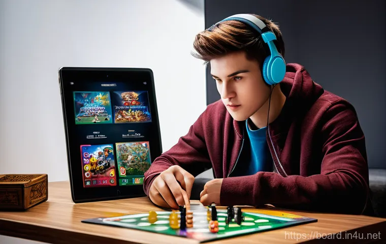 보드게임과 글로벌 팬덤 - **Image Prompt 1: The Vibrant Social Hub of a Modern Board Game Cafe**
    A wide shot of a bustling...